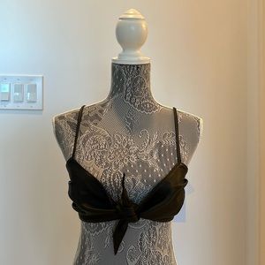 Black Leather Top from 8 by Yoox